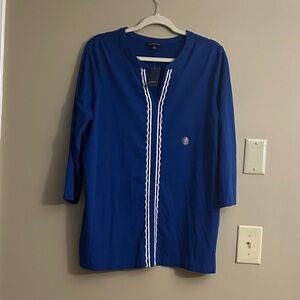 Blue Tunic with White Trim